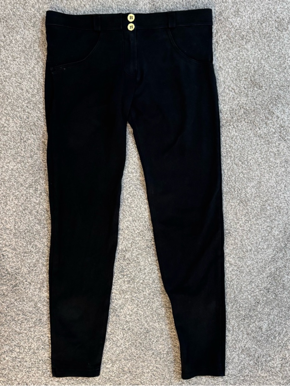 Freddy WR.UP 4458 Women's Size L Low Waisted Black Legging Ankle Pants